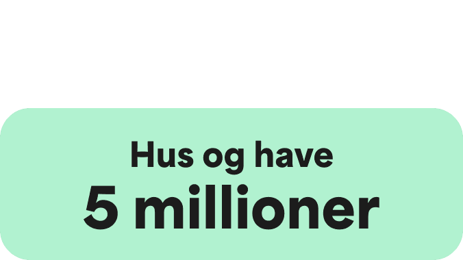 A Green icon showcasing a large Green circle and two smaller ones on the right hand side. The words Home and Garden
4.9 Million are written in the centre.